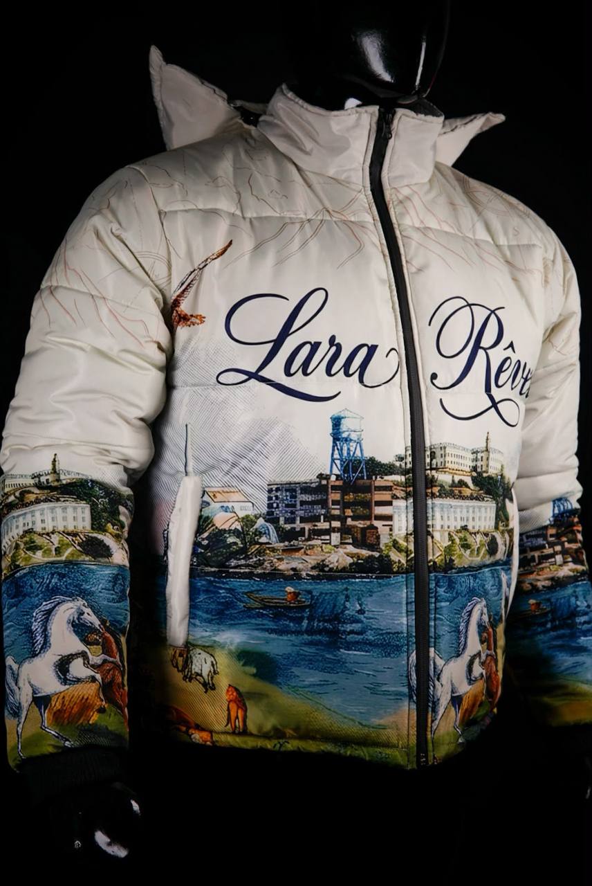 Lara Rêveuse Puffer Jacket - artwork close-up