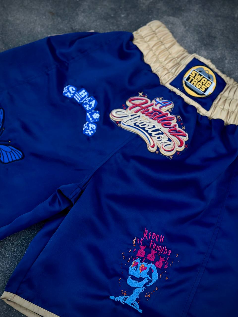 Blue Custom Boxing Shorts